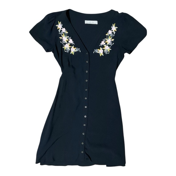 Abercrombie & Fitch Floral Embroidered‎ Dress Size Small - Picture 5 of 7